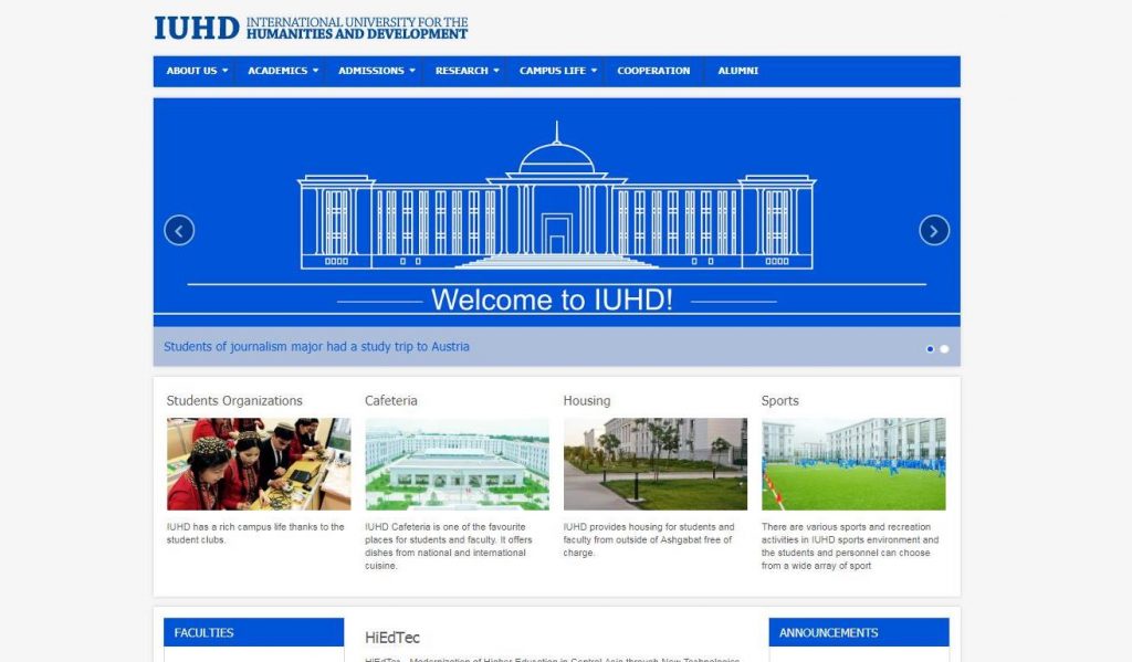 www.IUHD.edu.tm